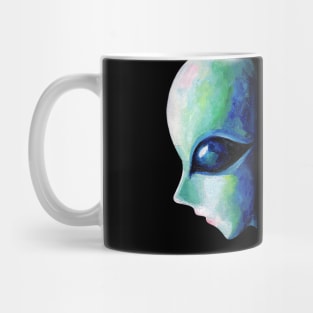 Painting of an alien Mug